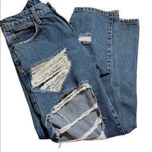 LF Carmar Shredded High Rise Blue Jeans